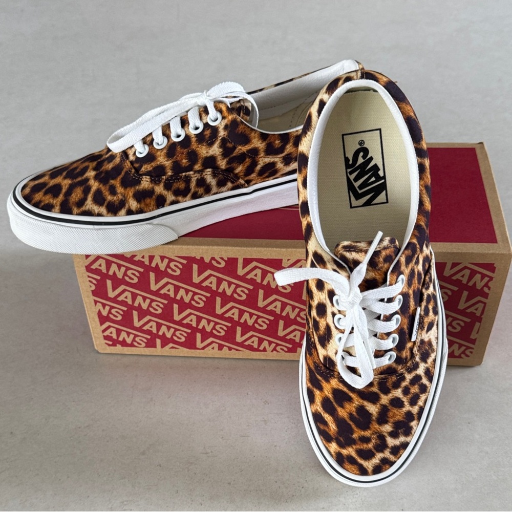 VANS ERA LEOPARD PRINT SNEAKERS